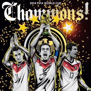 Germany wins - Cristiano Siqueira 2014 World Cup illustrations