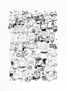 Interview with visual artist James Gulliver Hancock scooters rome