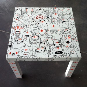 Monsters doodle art and handmade illustrated wearables with Samnuts (Interview)