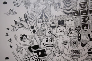 You mentioned earlier that you get your inspiration from other artists, too. Any examples? Every week I discover new crazy talent illustrators and artists. But to name a few that I really admire: Pat Perry, Michael Sieben, Dulk, Barry McGee, Doze Green, Alexone, Jeanspecial, Niark1, OS Gemeos, Nate Williams, Greg «Craola» Simkins, Interesni kazki, Rebecca Dautremer, Shaun Tan, Bernard Buffet, Goya, Da Vinci, Daumier, JJ Grandville, Jim Flora, Modigliani, Picasso, Dali, Magritte, Bosh, Van Gogh, Klimt, and so many more!