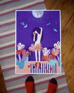 From illustration to running your own shop - Interview with freelance illustrator Ana Banica. Wall deco art stickers